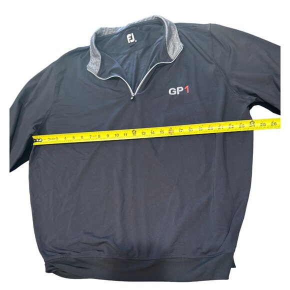Footjoy FJ 1/2 Half Zip Pullover Mens Size XL Performance Golf Stretch Black |K1 - Picture 5 of 5